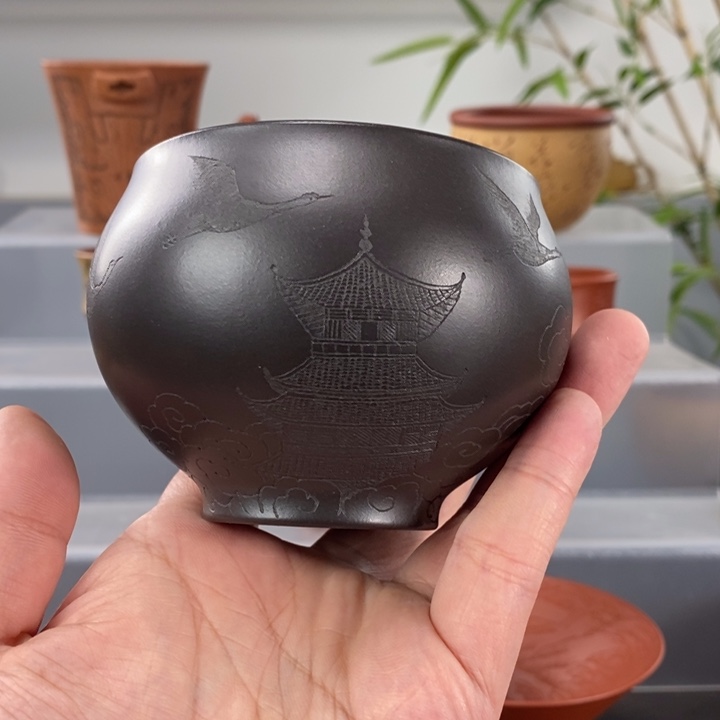 宜兴紫砂手工主人杯