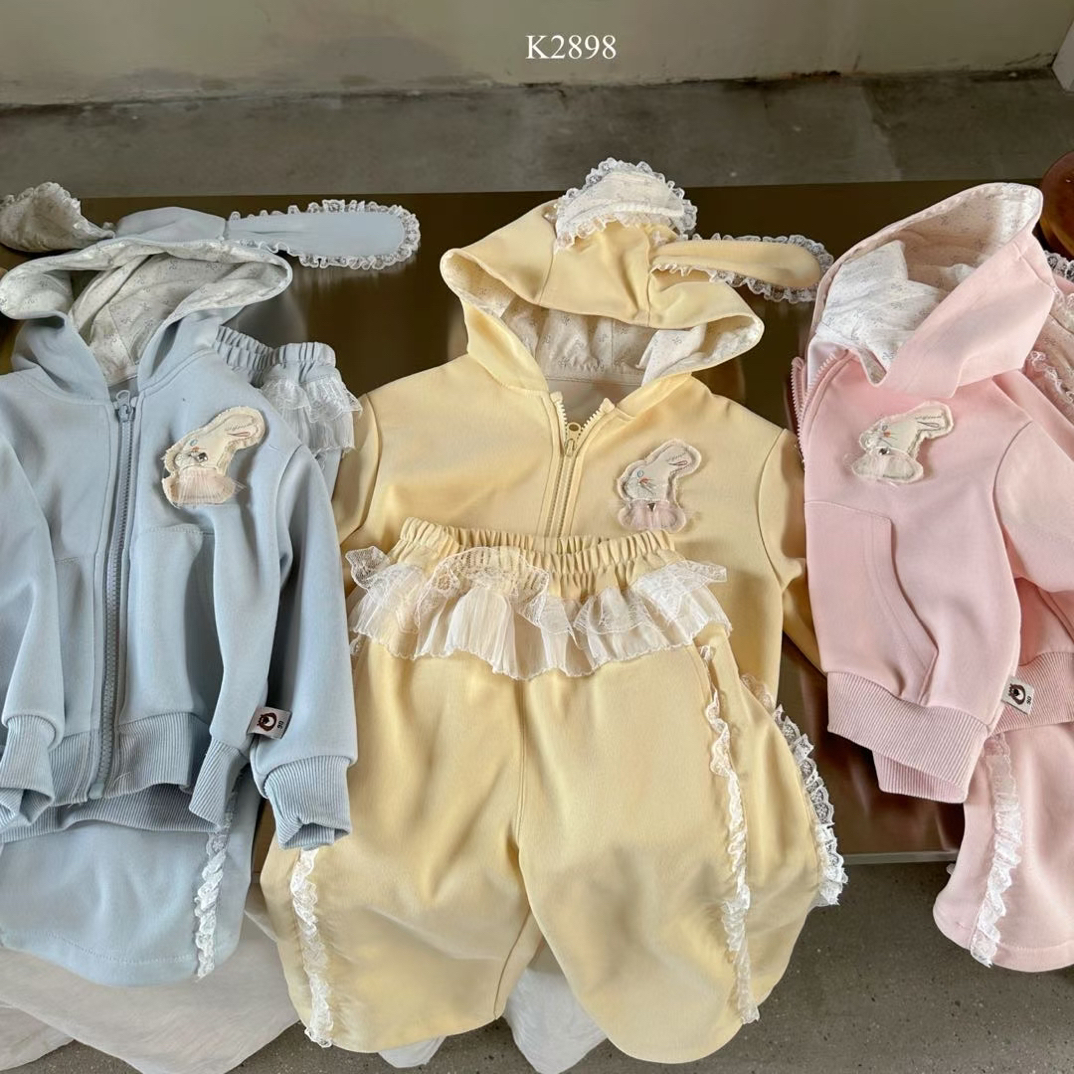 釉兮 2898女童秋款连帽卫衣套装 （25秋）