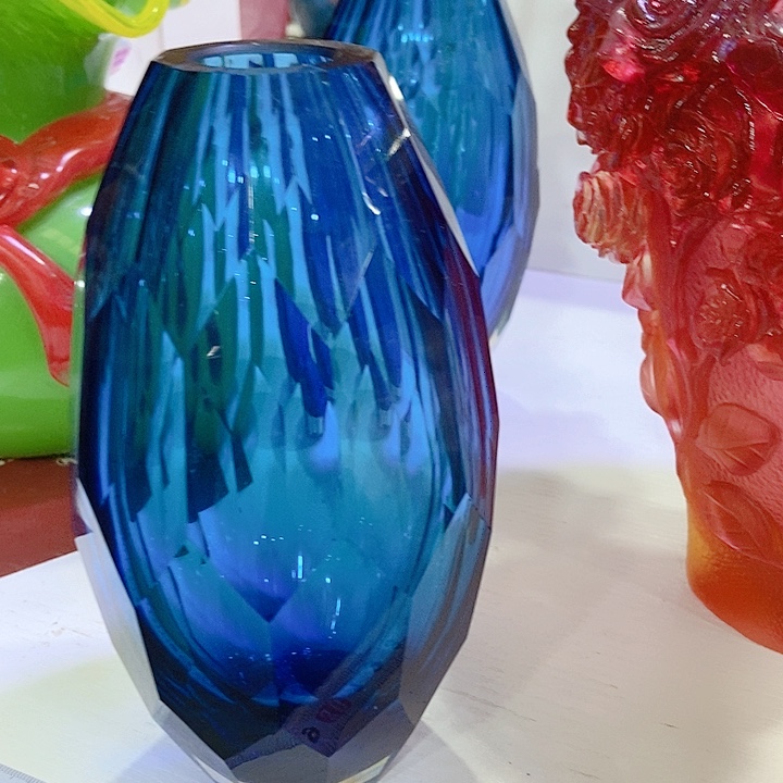 手工艺品琉璃琉璃花瓶高度18厘米2厘米