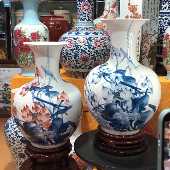摆件景德镇陶瓷花瓶摆件