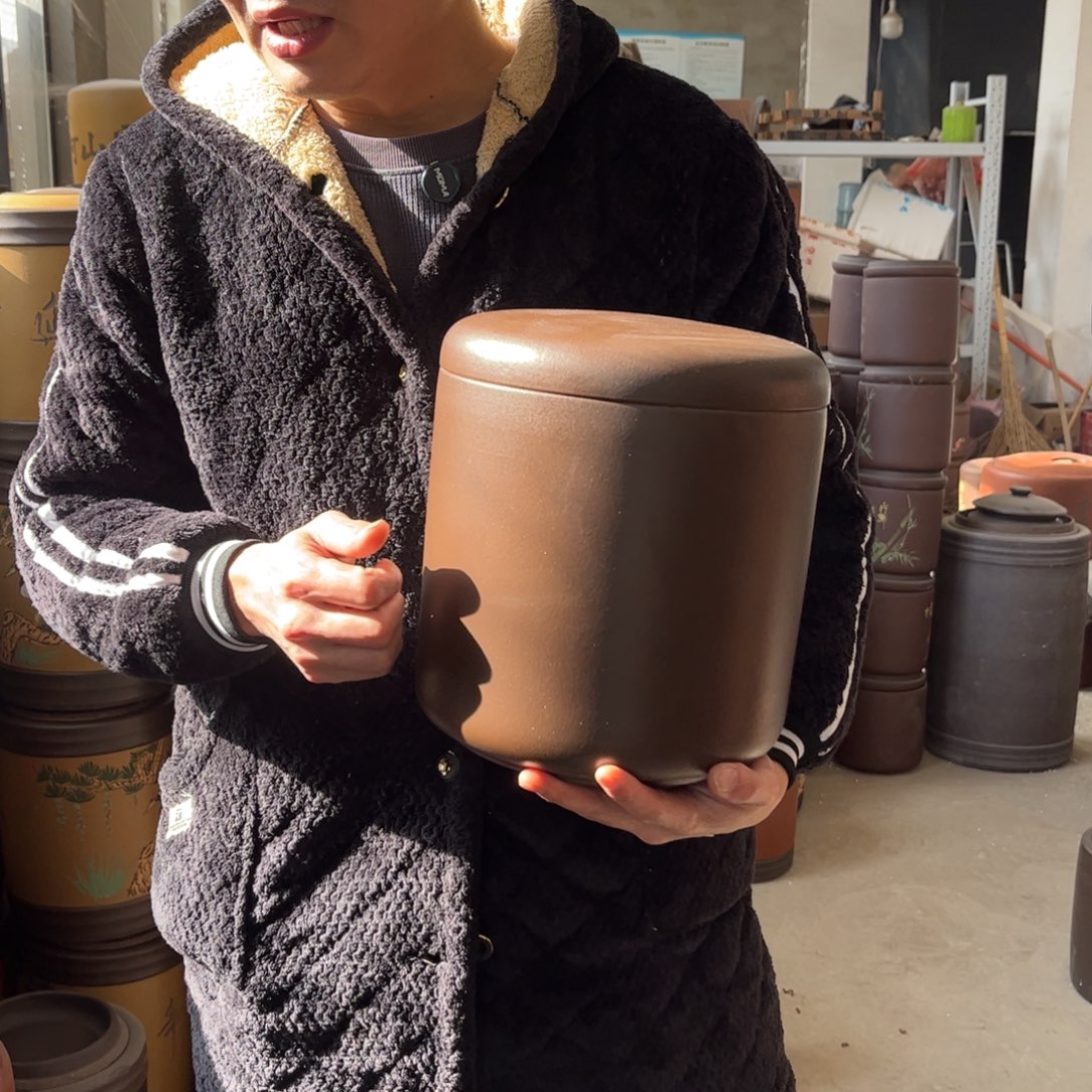 紫砂茶叶罐8饼茶叶罐