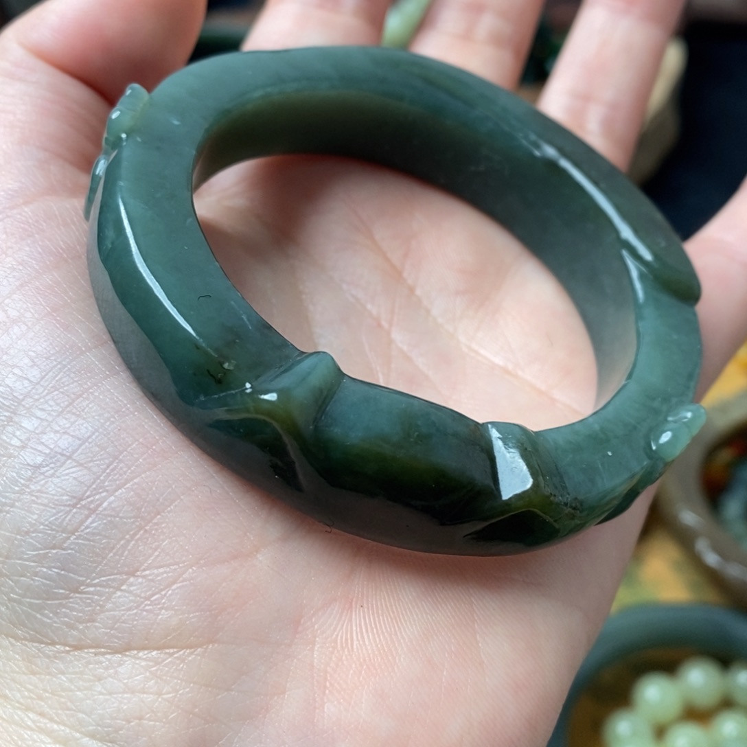 和田玉手镯55未镶嵌