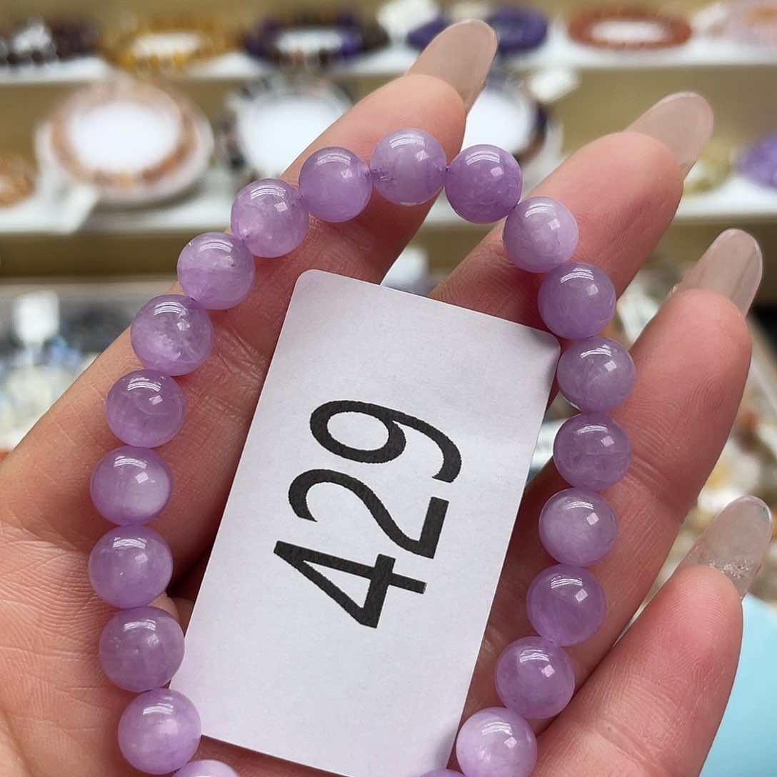 锂辉石天然手链未镶嵌