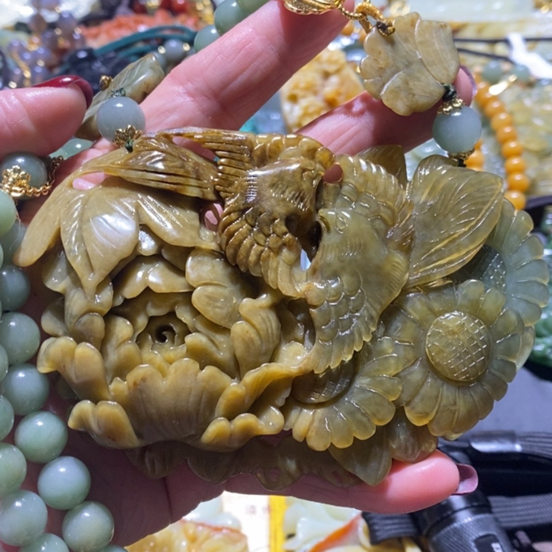 【闪购商品】岫玉毛衣链未镶嵌