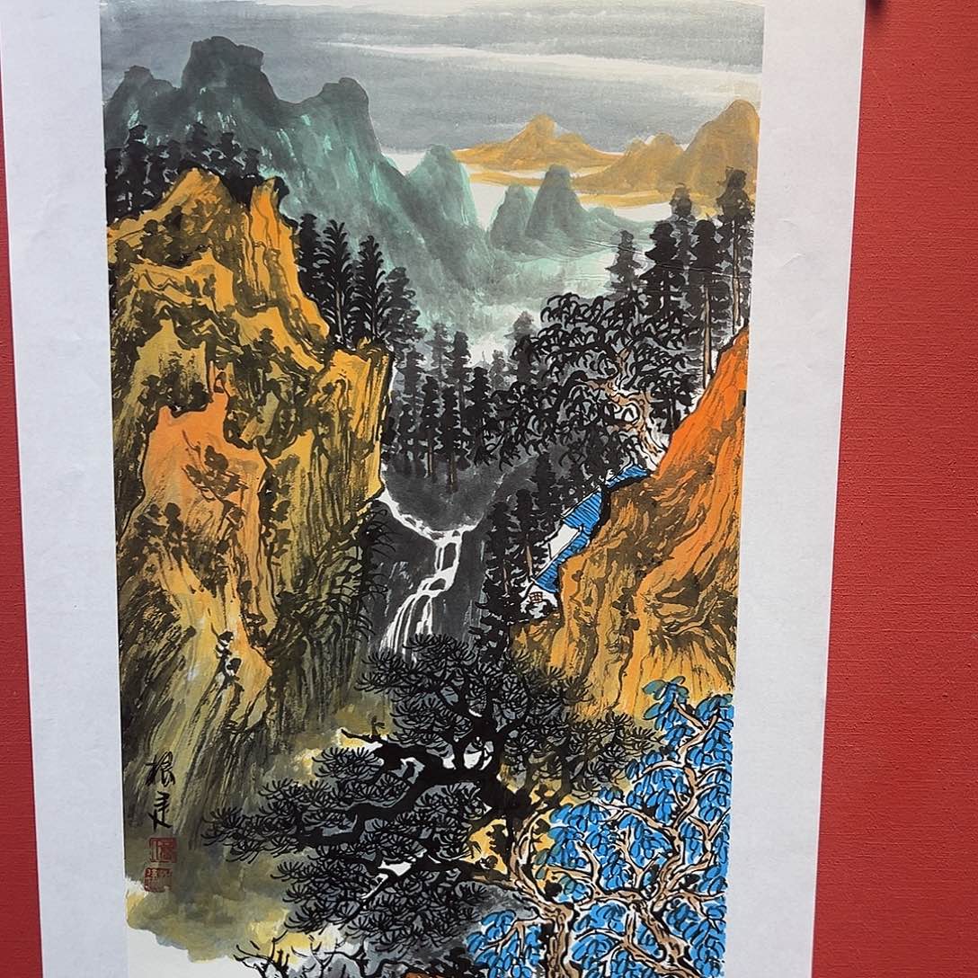 国画曹根建国画作品