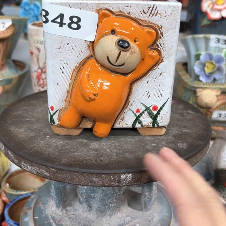 紫砂花盆粗陶材质多肉花盆