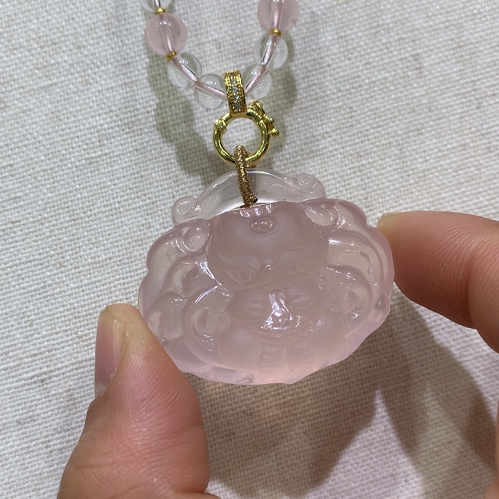 水晶颈饰未镶嵌天然