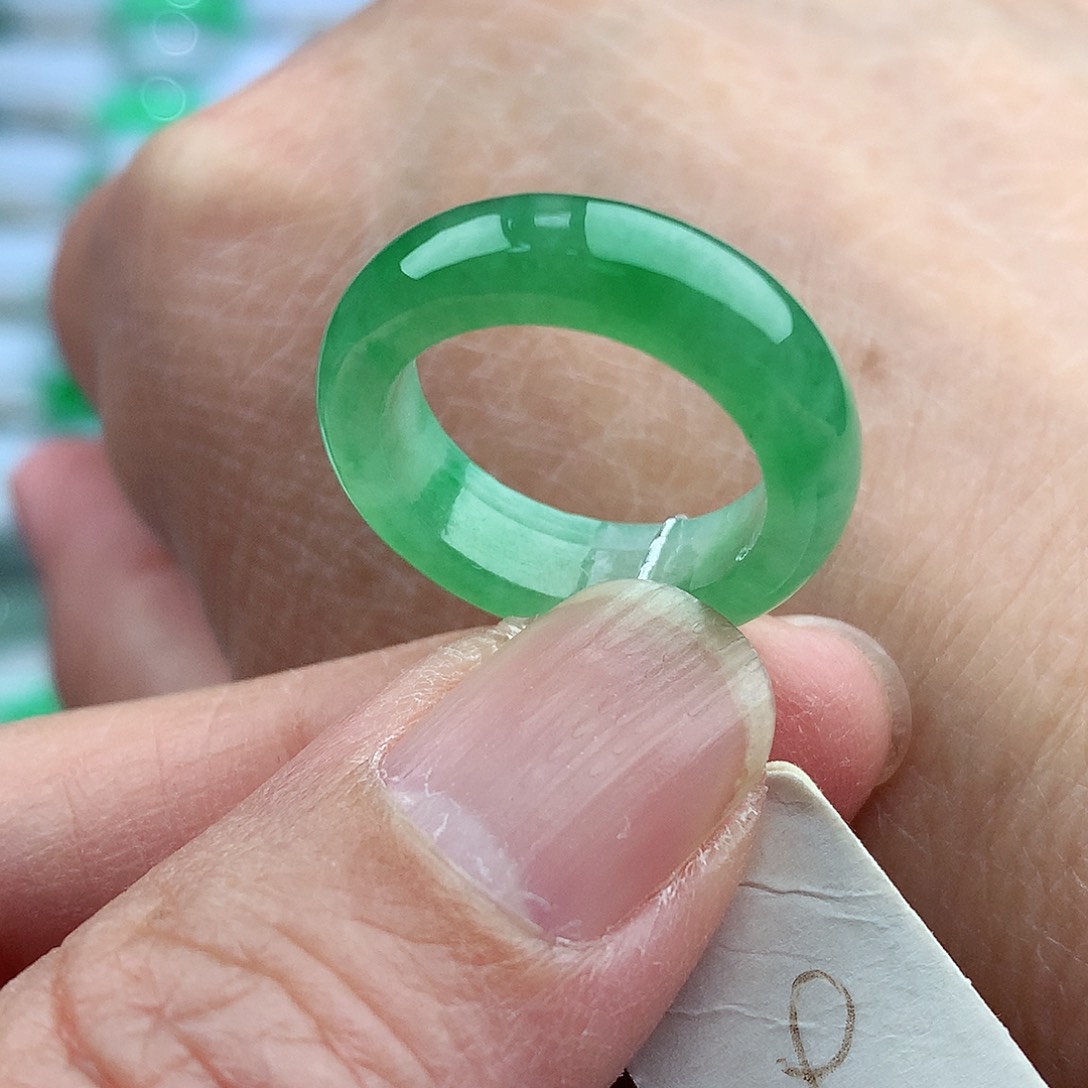 未镶嵌戒指翡翠9号