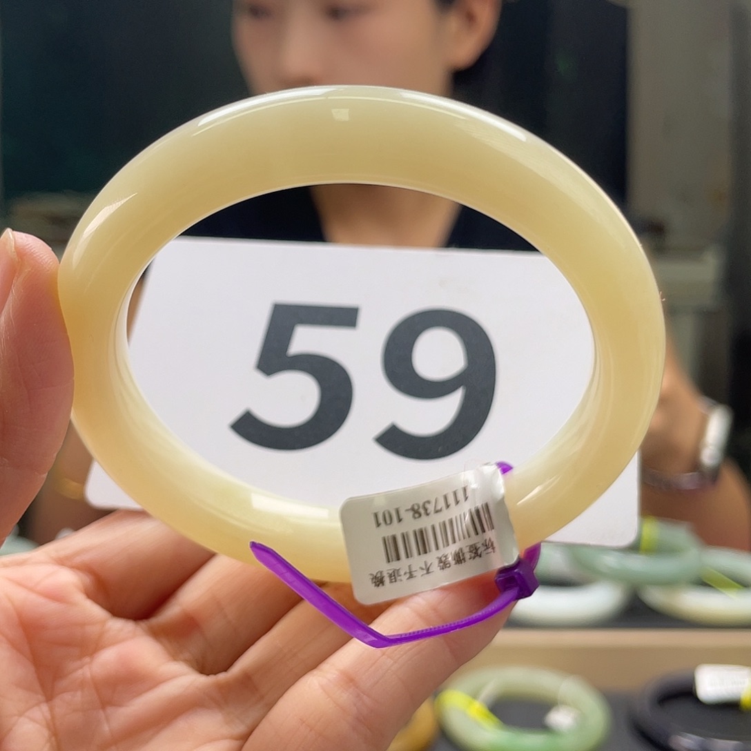 和田玉手镯未镶嵌41