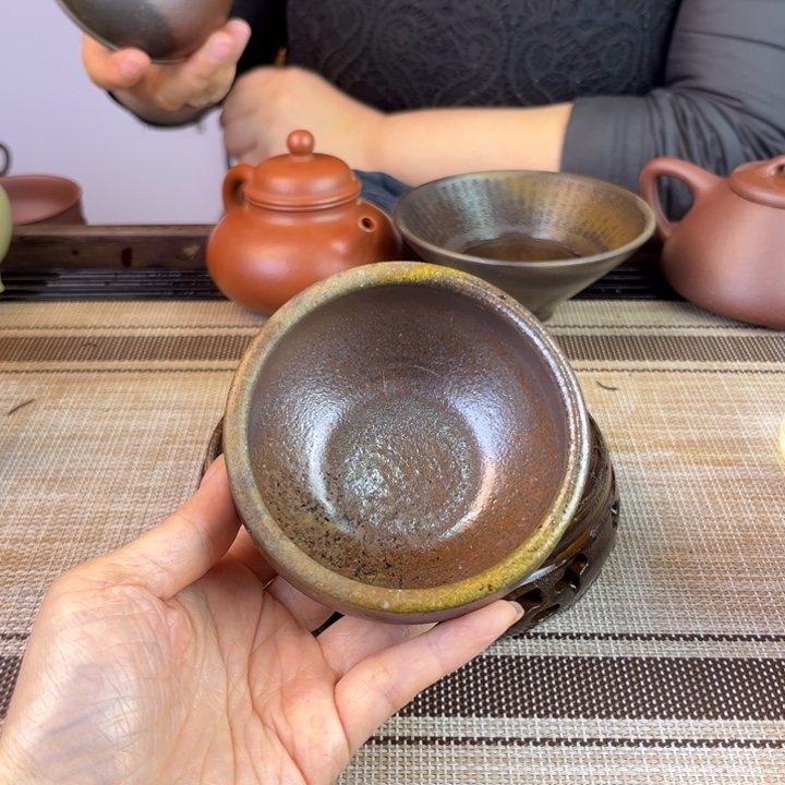 茶壶紫砂底槽清柴烧120cc
