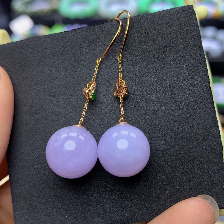 翡翠手链18K金镶嵌翡翠 