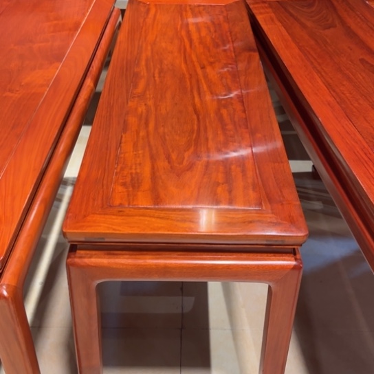 乌***茶紫檀木类家具缅花条案余款