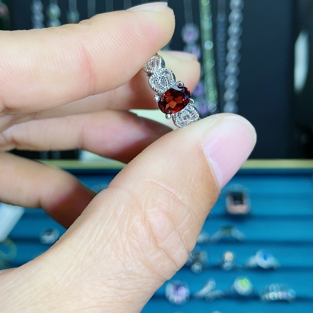 【闪购商品】紫晶珠宝半成品银S925镶嵌