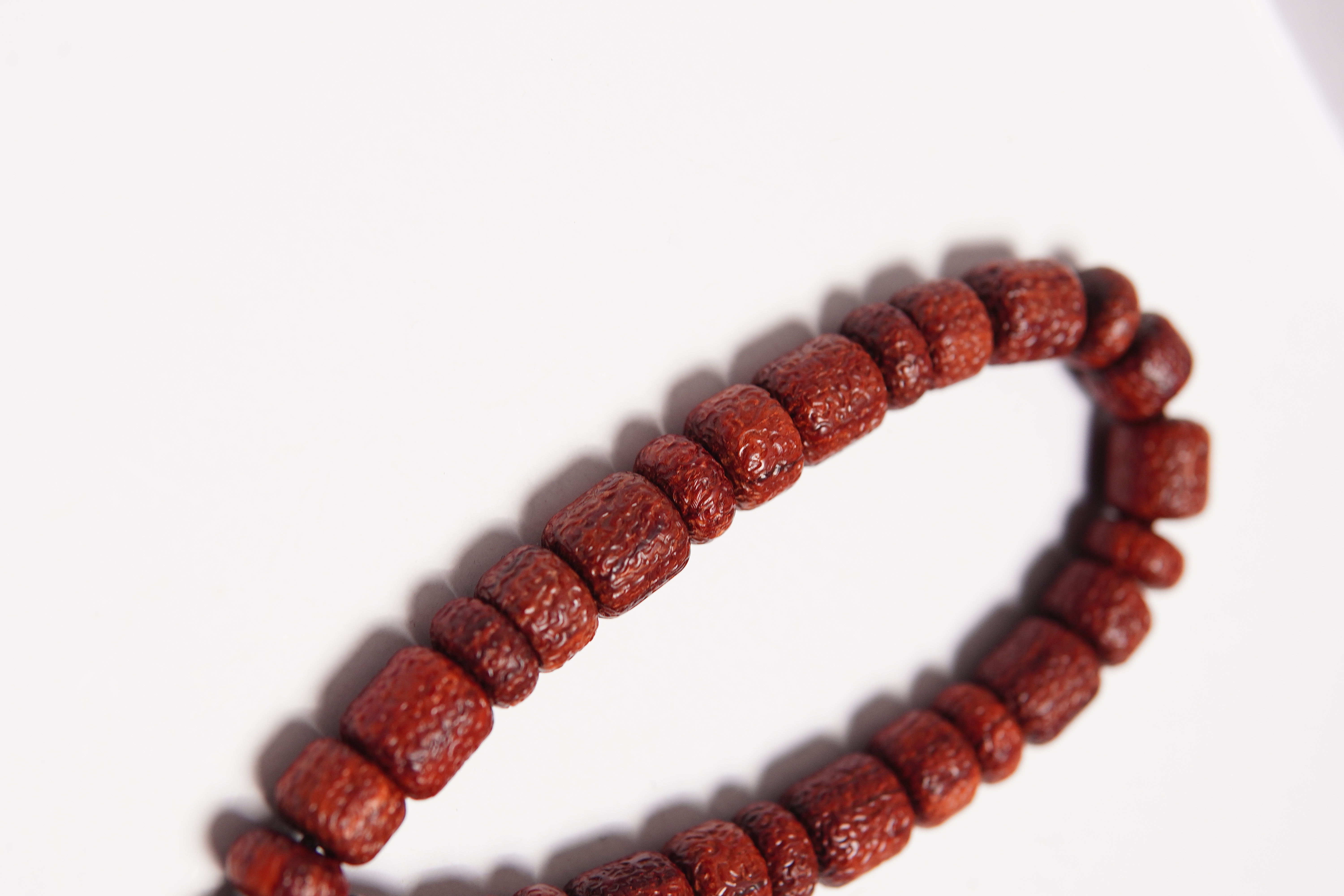 0负担上手 藏式不规则手持 磨砂橘皮纹 11mm/27颗 印度小叶紫檀