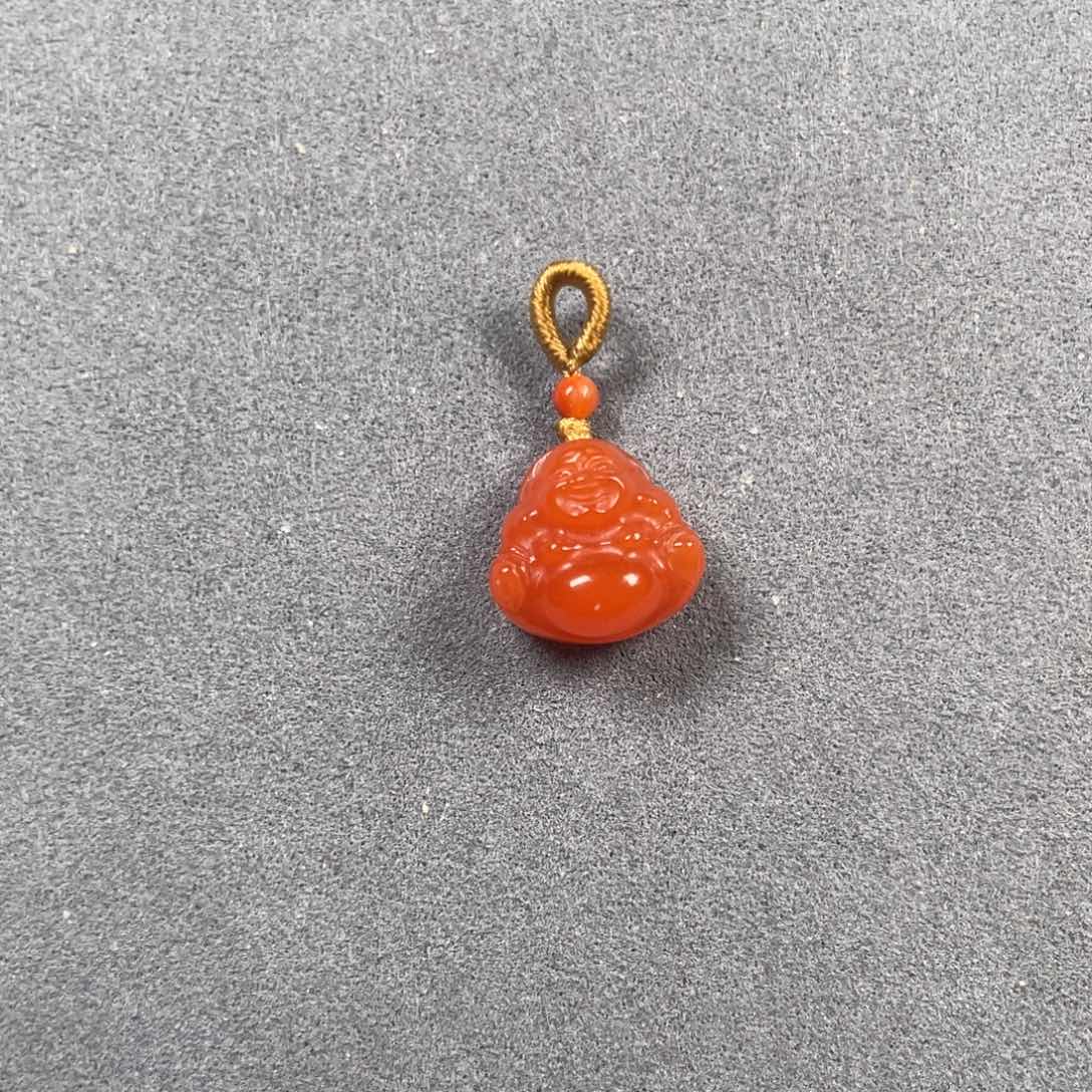 南红玛瑙佛公小滴流未镶嵌