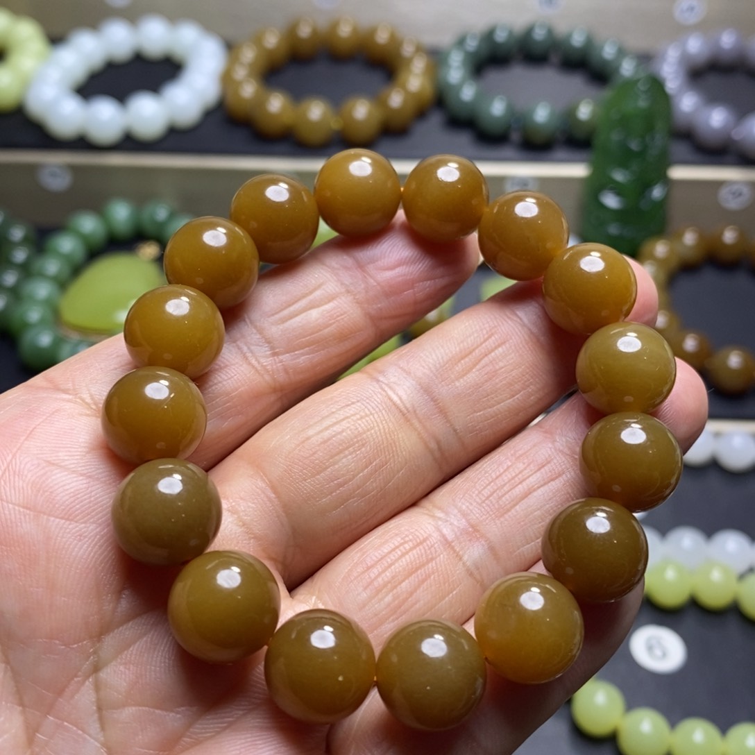 和田玉手串未镶嵌