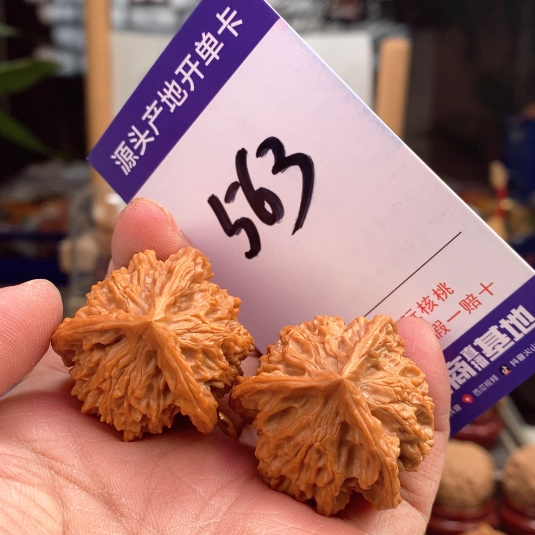 文玩核桃把件34天然盘山奔563号