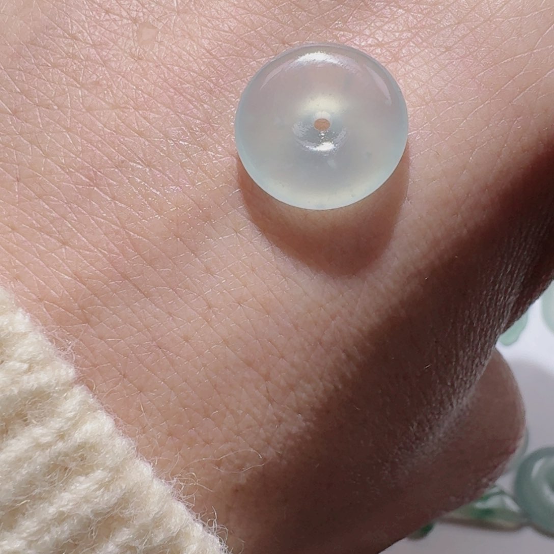 定制翡翠未镶嵌天然翡翠平安扣