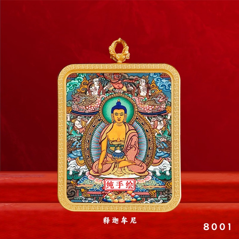 释迦摩尼热贡纯手绘假一赔十（可直接拍）