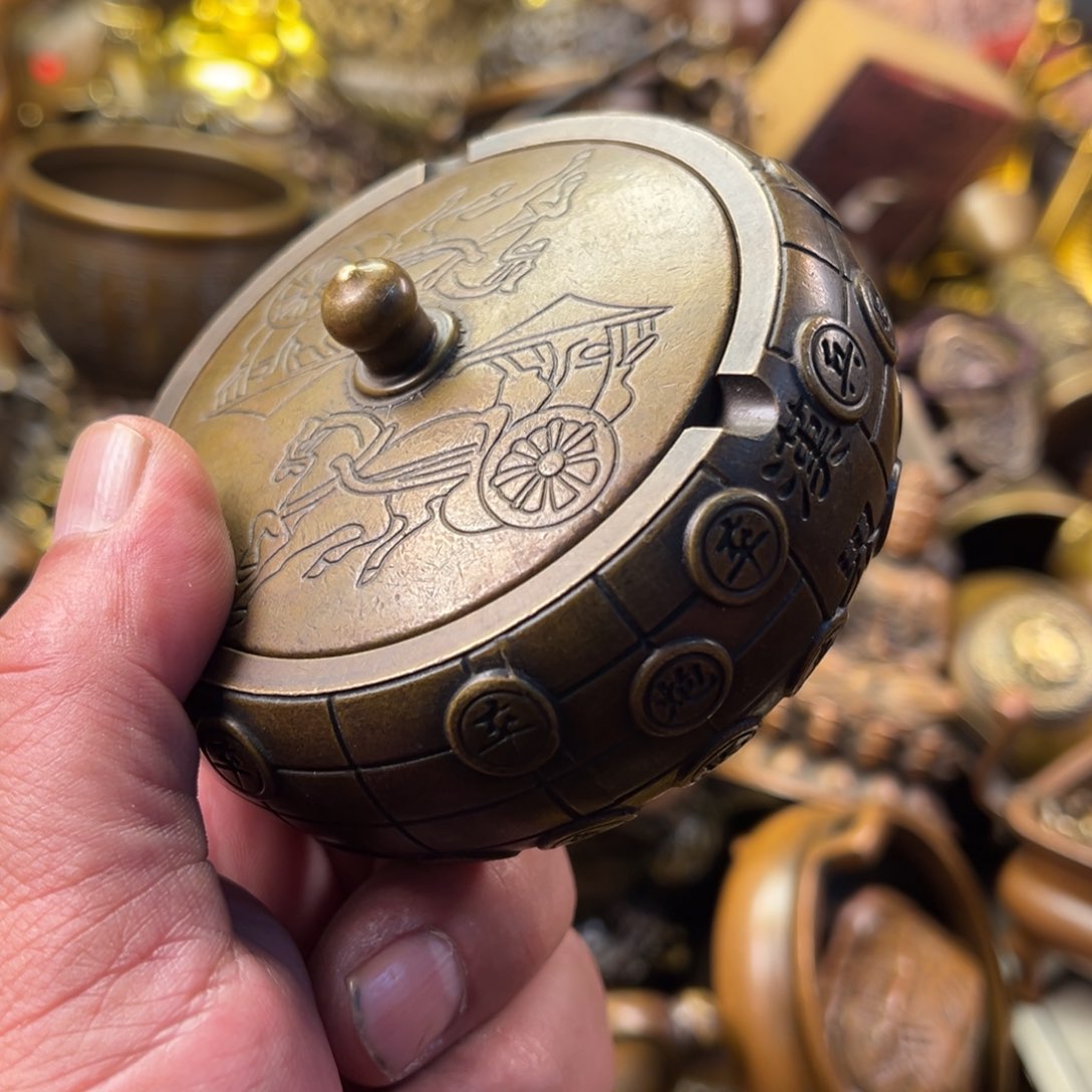 茶壶香炉铜器摆件