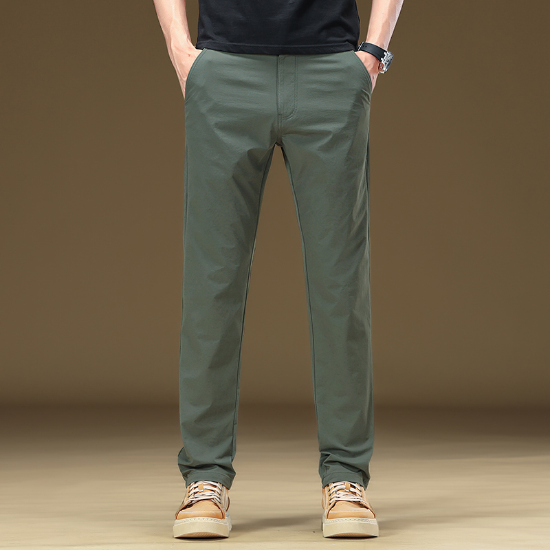 皮尔卡丹-秋季直筒休闲裤宽松舒适裤子高端轻奢百搭轻商务男-915