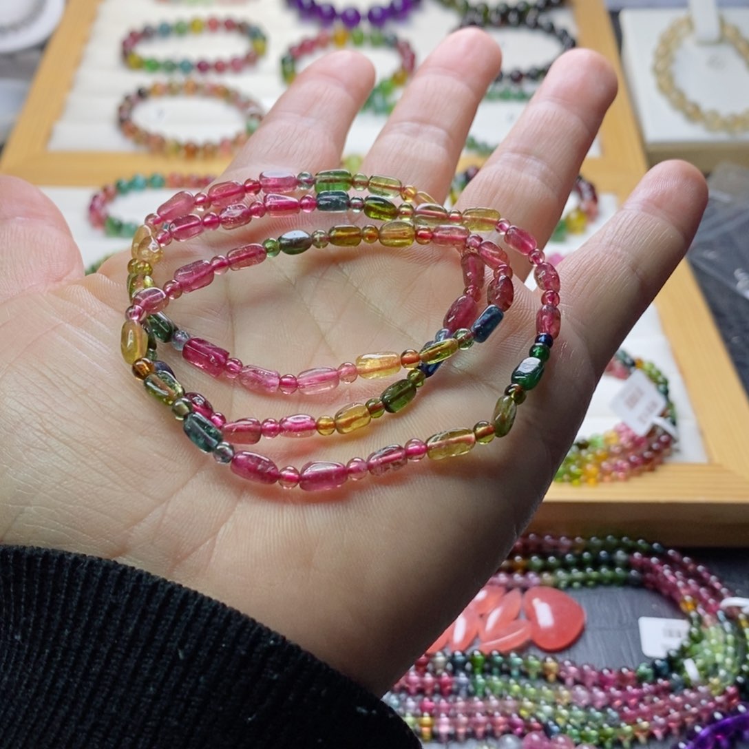 碧玺碧玺手链未镶嵌