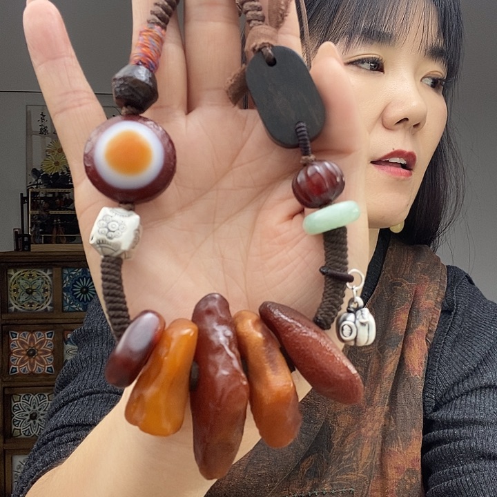 蜜蜡项链未镶嵌项链