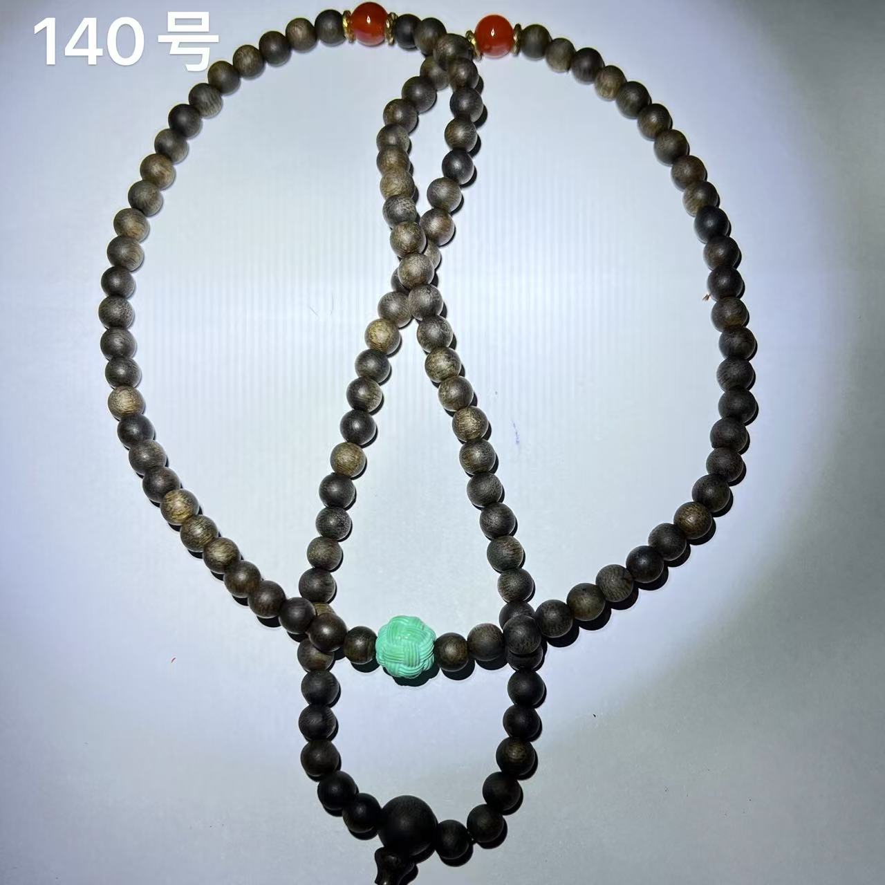 沉香木串单圈手串140号