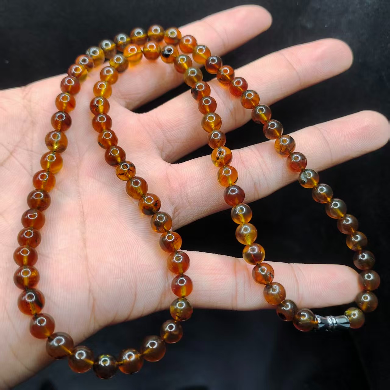 【康康严选】紫罗兰琥珀妈妈项链GL【多样性发其一】约6mm+