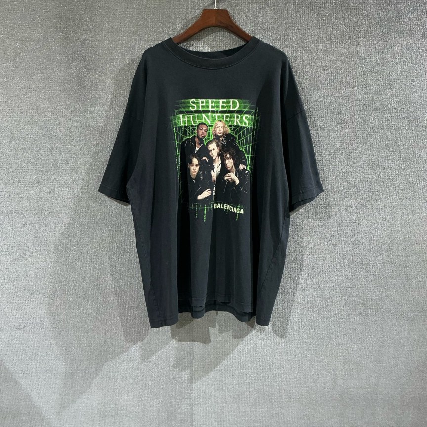 99新 Balenciaga/巴黎世家 （pm）人像印花短袖 m码/3088
