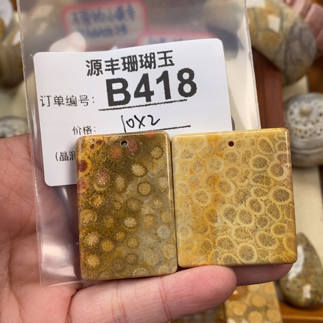 硅化玉颈饰未镶嵌阿*