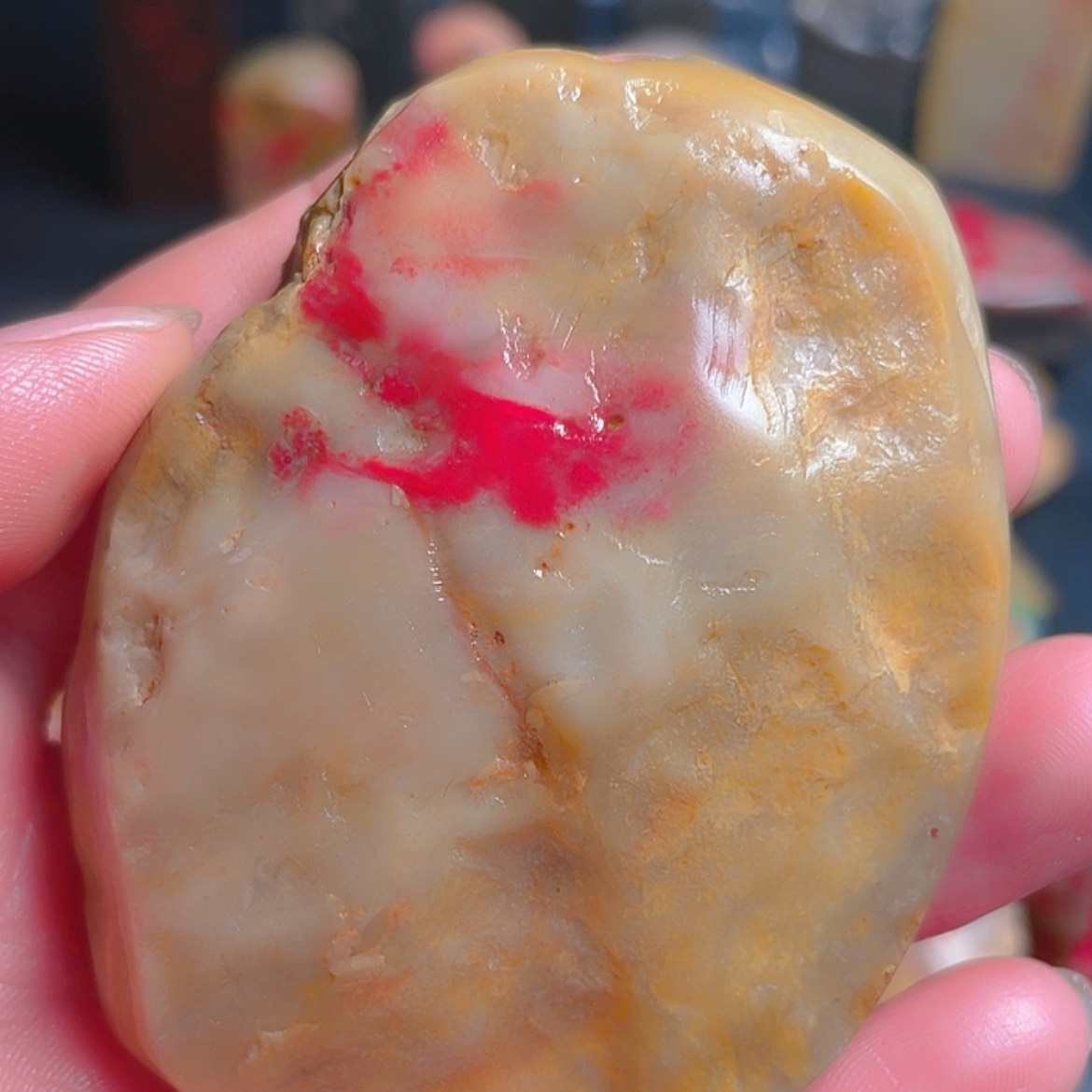 【闪购商品】昌化石昌化鸡血石手把原石