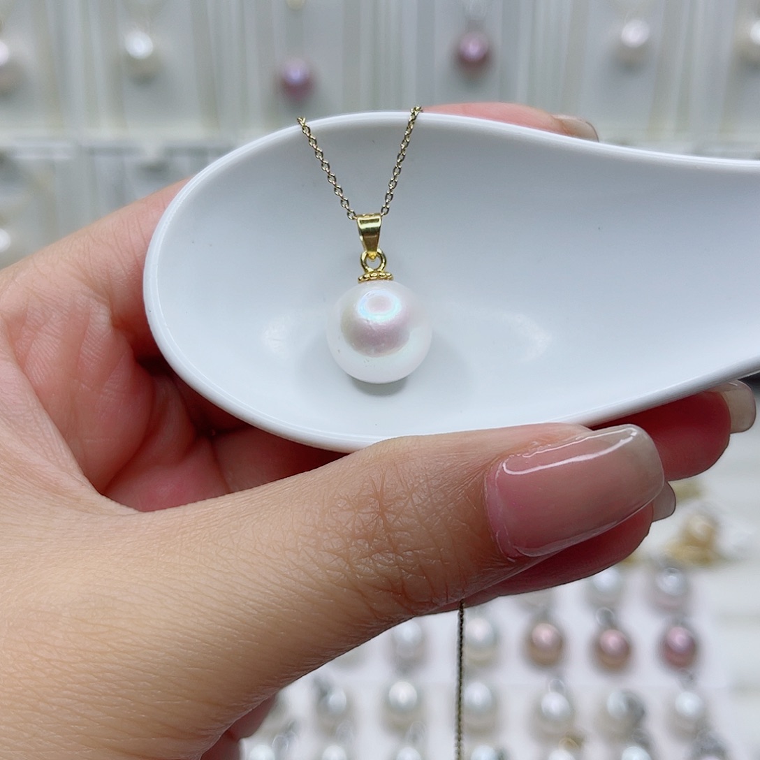 淡水珍珠未镶嵌吊坠(赠链)