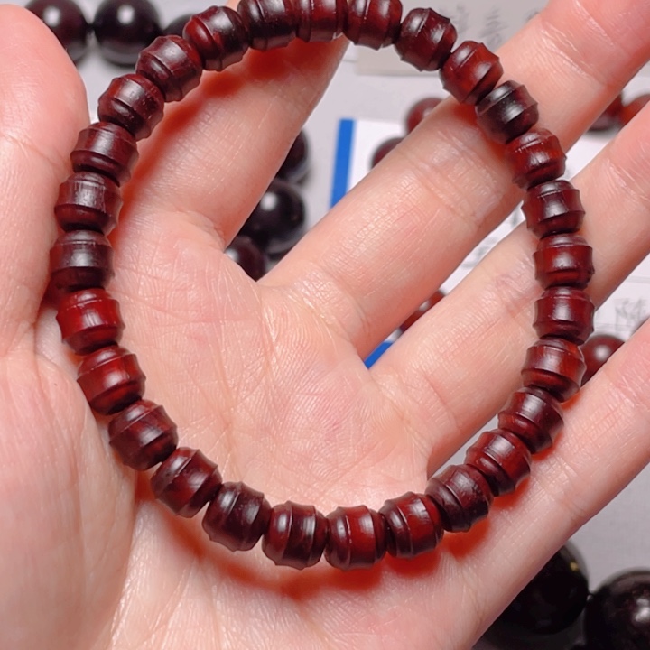 手串/手链小叶紫檀?***?原汁原味0.8彩带