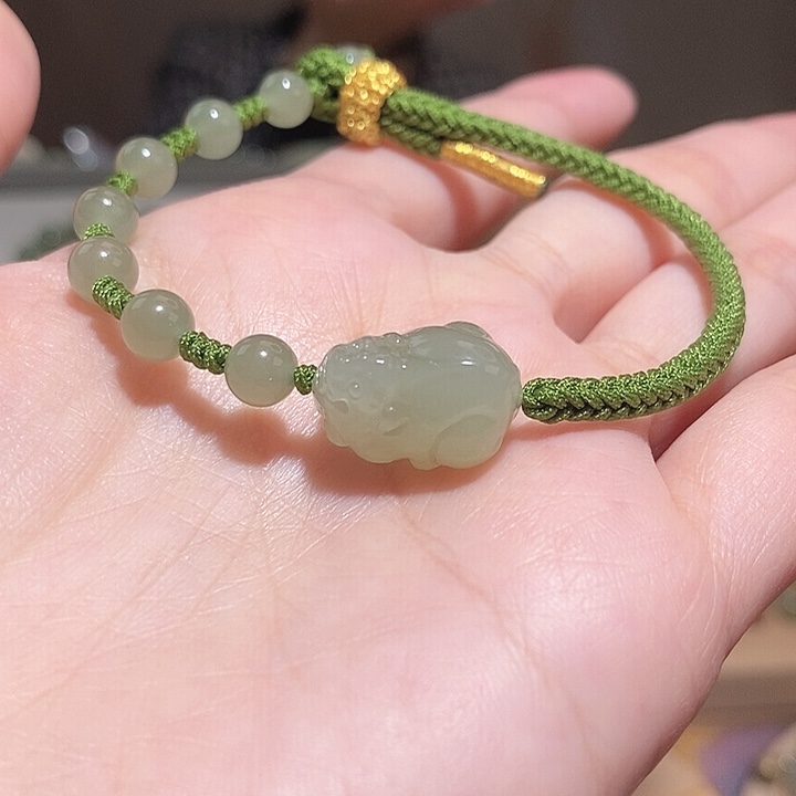 和田玉手绳未镶嵌