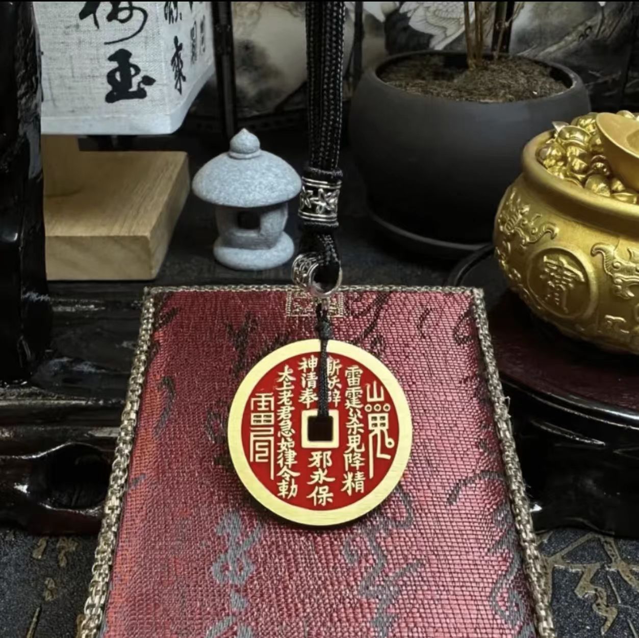 正宗山贵花钱家居正品纯黄铜中式钥匙扣/手链/摆件/吊坠/手工