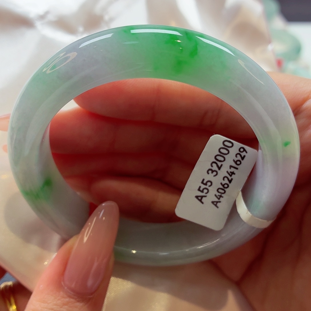 翡翠未镶嵌手镯22（24号）