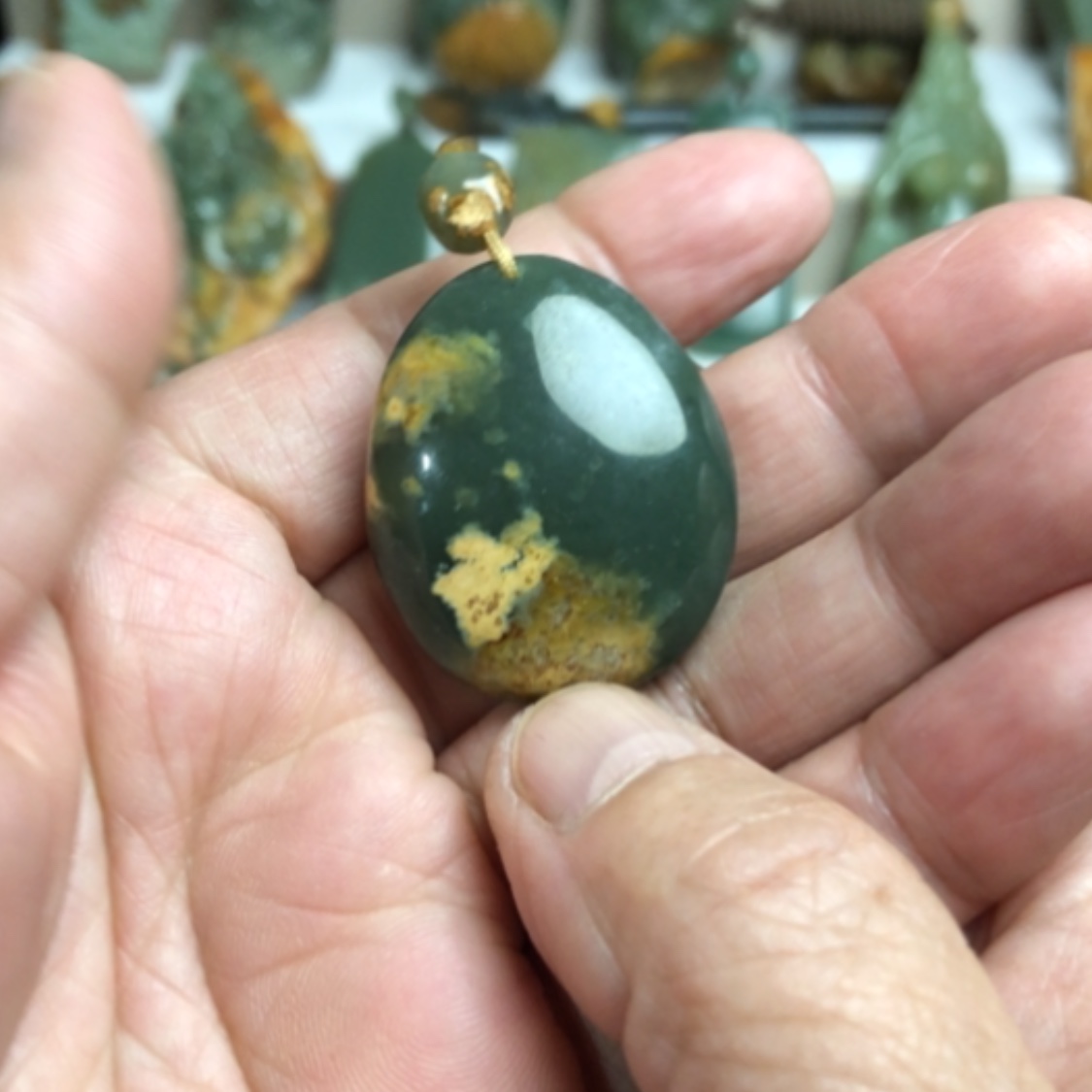 【闪购商品】岫岩河磨玉（透闪石质玉）挂件未镶嵌