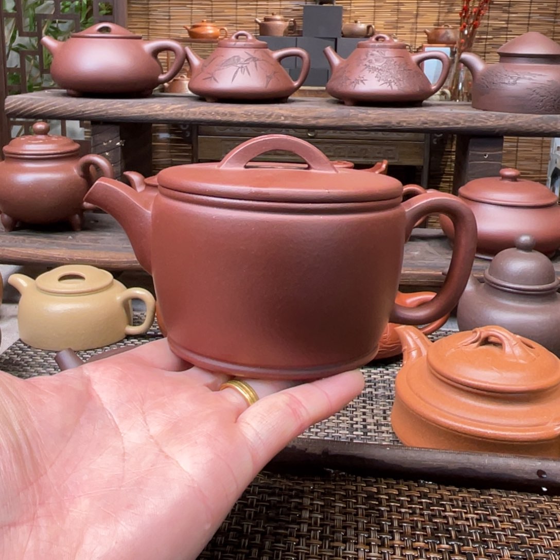 紫砂茶壶宜兴原矿紫砂手工制270