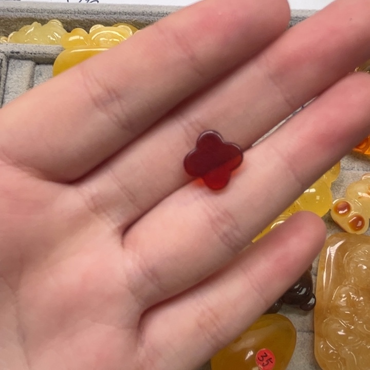 裸石琥珀未镶嵌我****儿天然蜜蜡配件