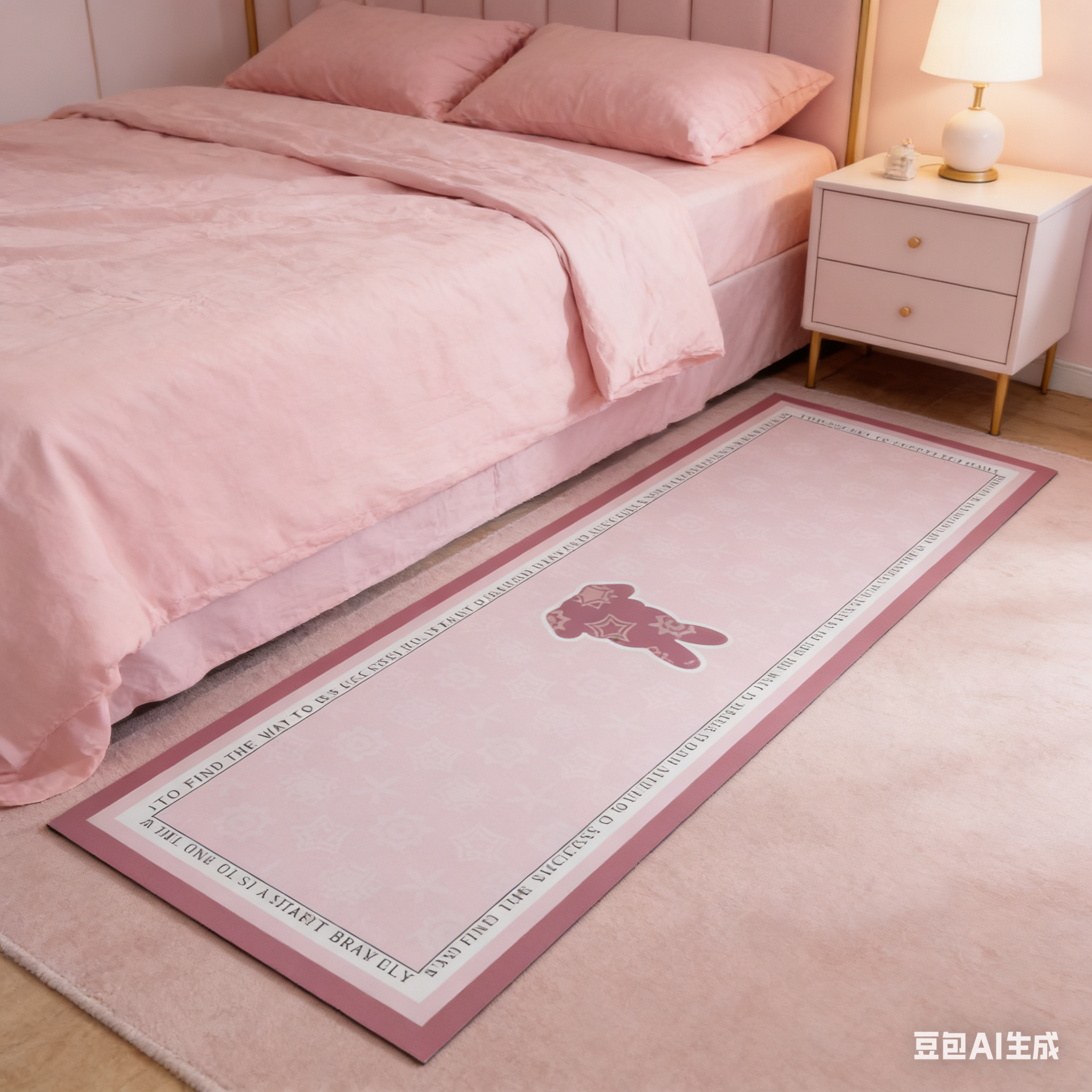 Q115-60*200卧室床边吸水速干地毯地垫卫生间耐脏易打理