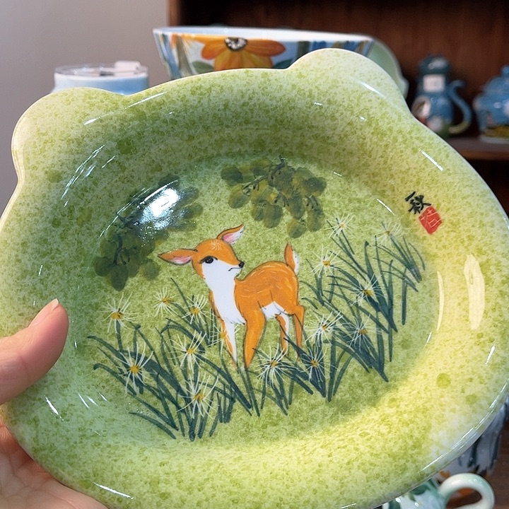 陶景德镇釉下手绘陶瓷  