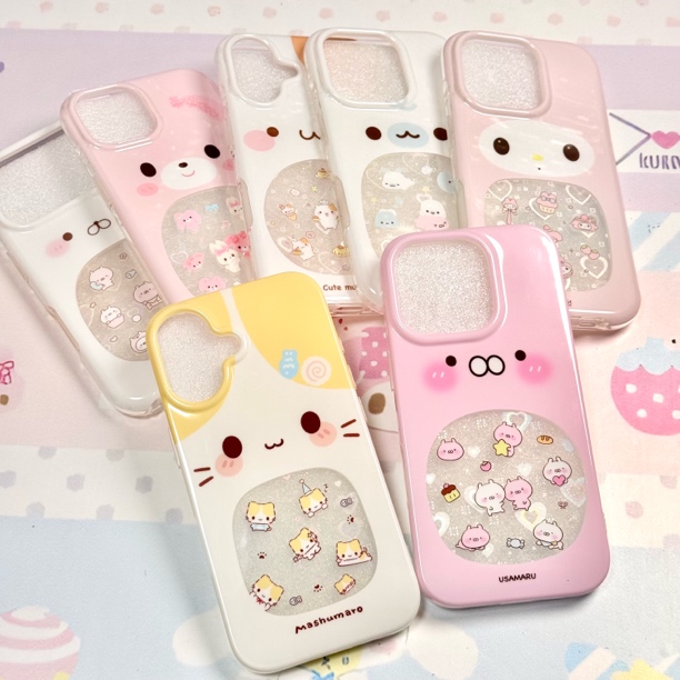 可爱兔丸全包透明手机壳适用于苹果多款机型