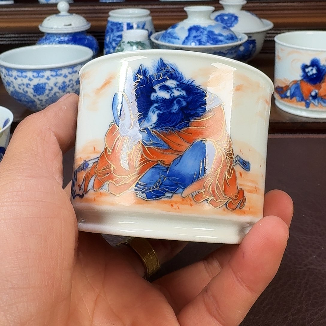 瓷片用****2当代景德镇陶瓷手绘茶具