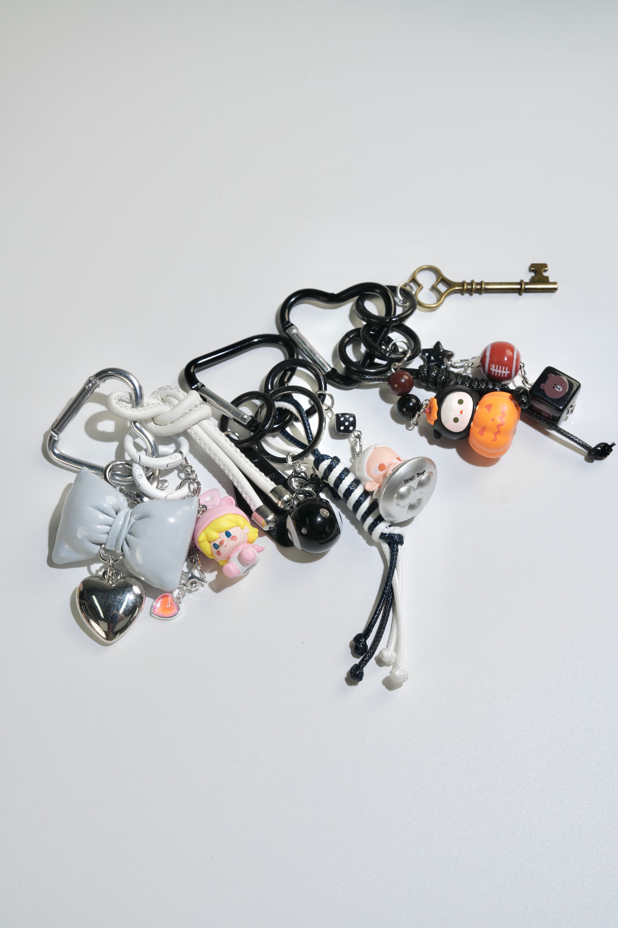 （单拆）柒柒工艺创意个性潮流DIY萌粒MIU系钥匙扣挂