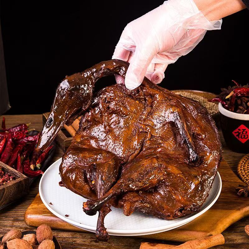 【真空包装308g】湖南特产酱板鸭常德安乡特产零食香辣特辣