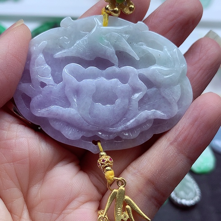 颈饰银S925镶嵌翡翠翡翠