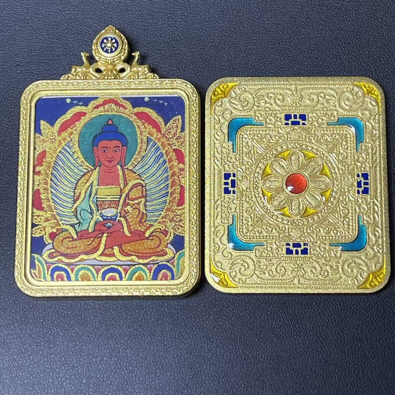 【九米唐卡】属狗猪·阿弥陀佛