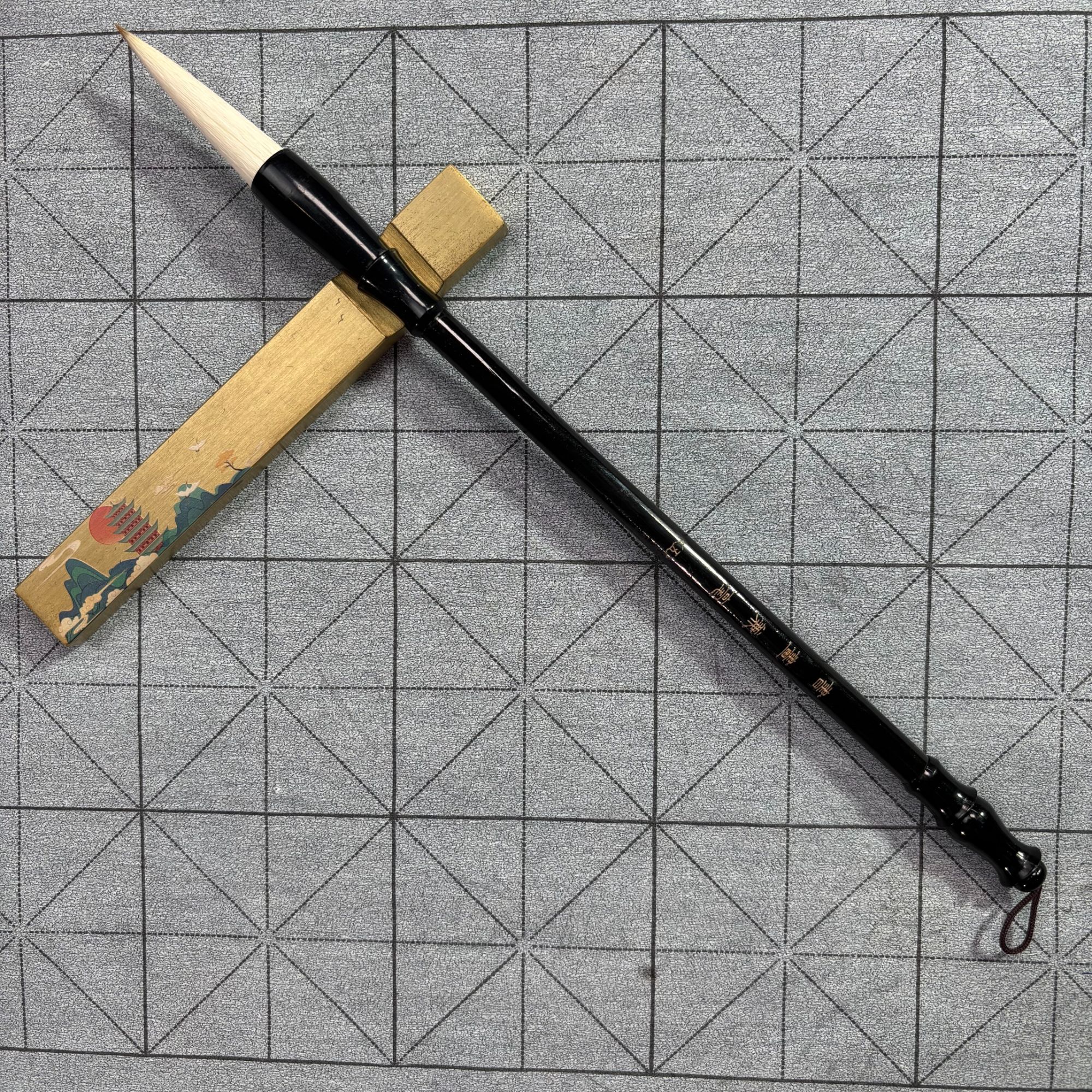 【书画兼毫 黑杆】出锋5.2cm大楷毛笔