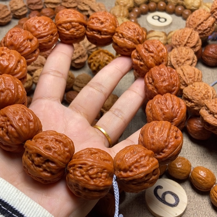 文玩核桃吊坠那*粗筋八棱